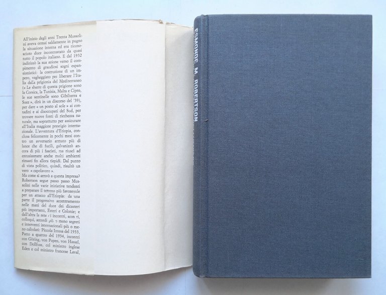 MUSSOLINI FONDATORE DELL'IMPERO di Esmonde M Robertson 1979 Laterza Libro