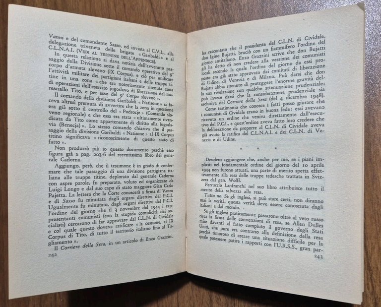 MUSSOLINI GRAZIANI E L'ANTIFASCISMO di Carlo Silvestri 1949 Longanesi Libro