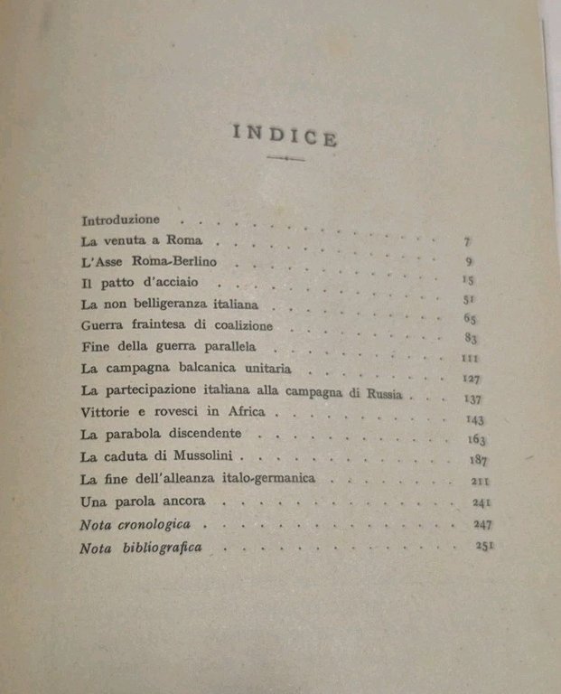 MUSSOLINI L'ALLEATO di Enno Von Rintelen 1952 Corso editore Libro …