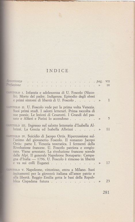NAPOLEONE E FOSCOLO di Valentina Schipa 1969 Patron libro biografia …