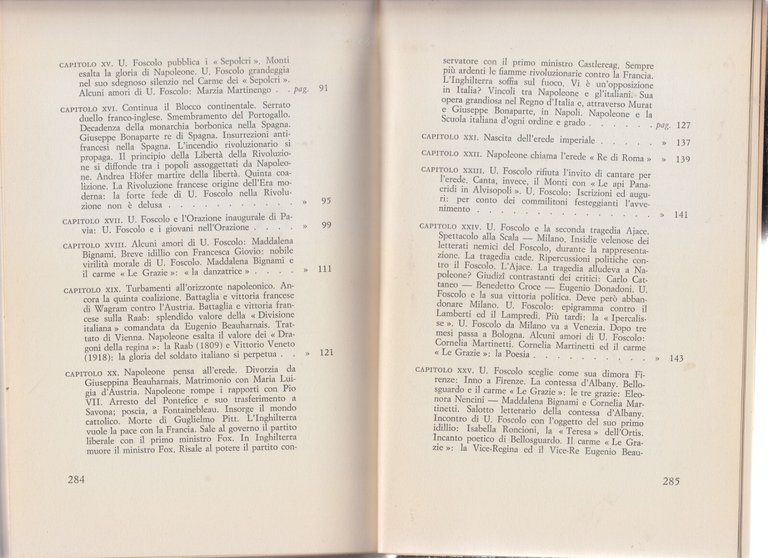 NAPOLEONE E FOSCOLO di Valentina Schipa 1969 Patron libro biografia …