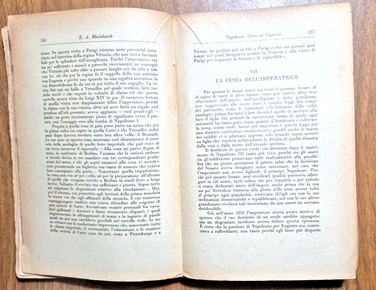 NAPOLEONE TERZO ED EUGENIA di E A Rheinhardt 1933 Bemporad … | Immagine Gallery 5