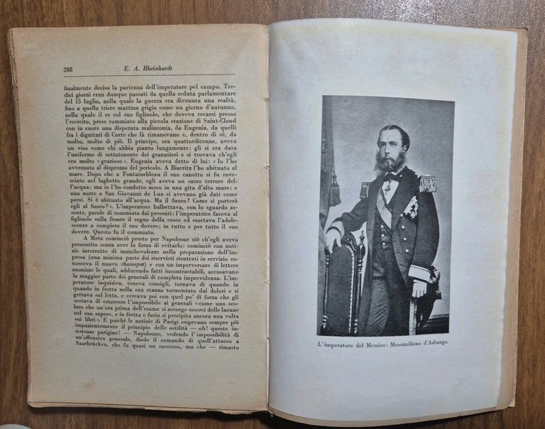 NAPOLEONE TERZO ED EUGENIA di E A Rheinhardt 1933 Bemporad …