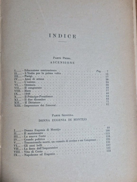 NAPOLEONE TERZO ED EUGENIA di E A Rheinhardt 1933 Bemporad …