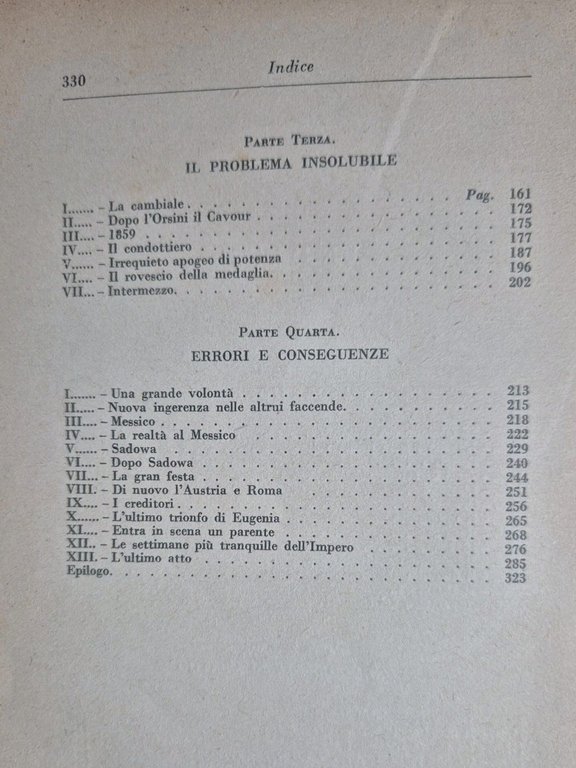 NAPOLEONE TERZO ED EUGENIA di E A Rheinhardt 1933 Bemporad …