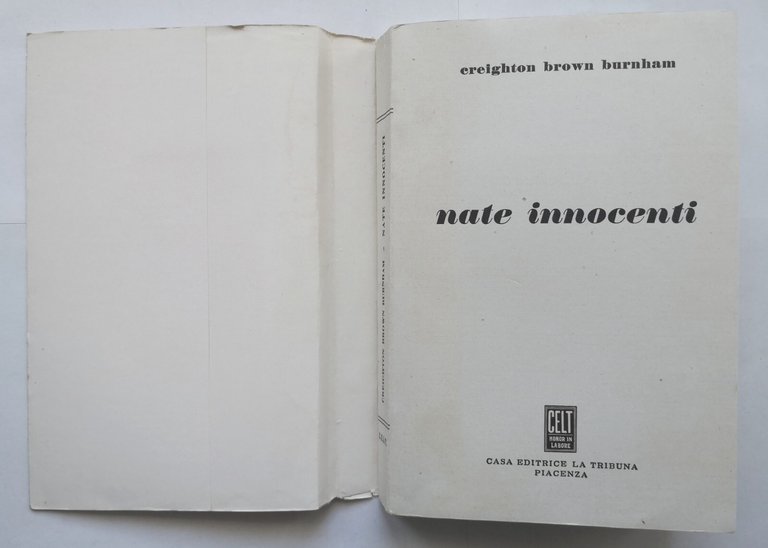NATE INNOCENTI di Creighton Brown Burnham 1958? Libro Casa Editrice …