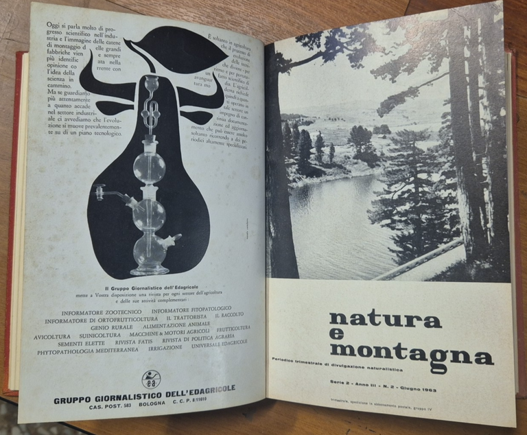 NATURA E MONTAGNA 3 annate complete 1962 1963 1964 rivista …
