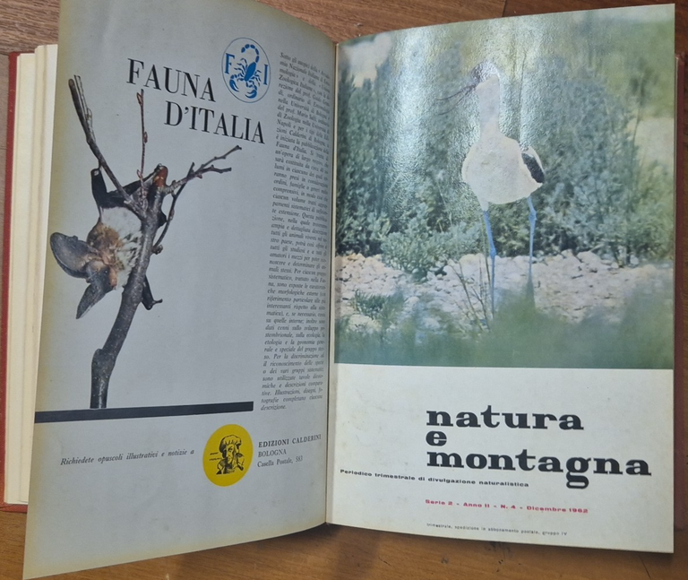 NATURA E MONTAGNA 3 annate complete 1962 1963 1964 rivista …