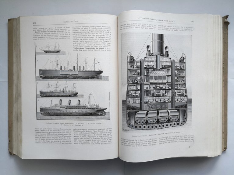 NATURA ED ARTE 1905 1906 annata completa Francesco Vallardi Libro …