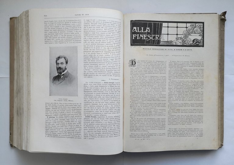 NATURA ED ARTE 1905 1906 annata completa Francesco Vallardi Libro …