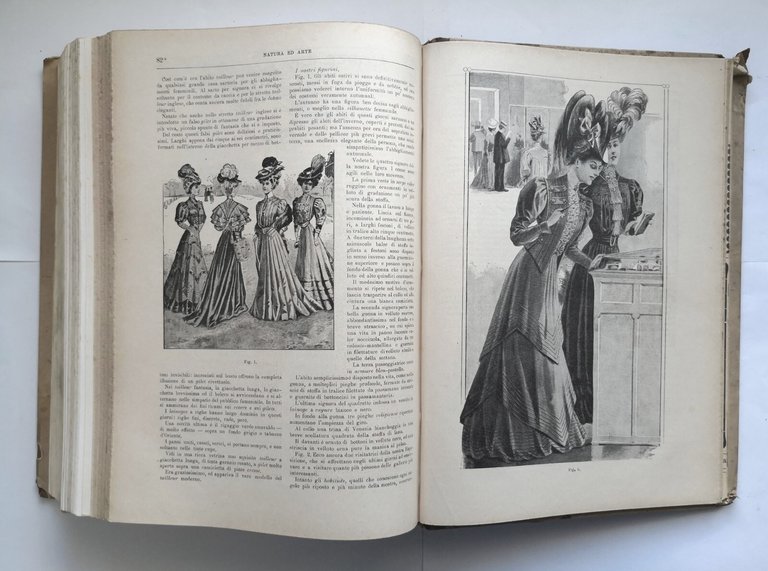 NATURA ED ARTE 1905 1906 annata completa Francesco Vallardi Libro …