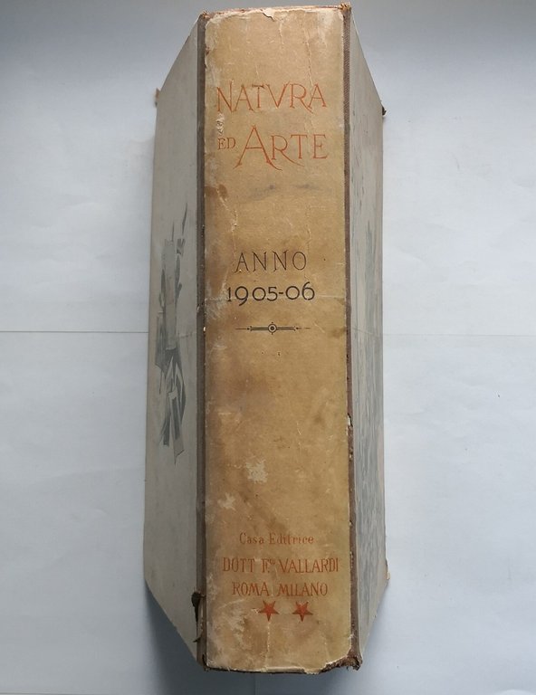 NATURA ED ARTE 1905 1906 annata completa Francesco Vallardi Libro …