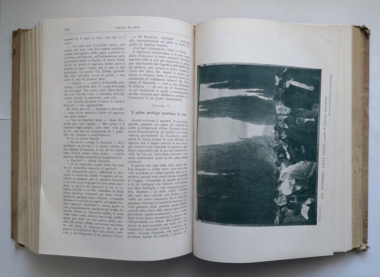 NATURA ED ARTE 1907 1908 annata completa Francesco Vallardi Libro …
