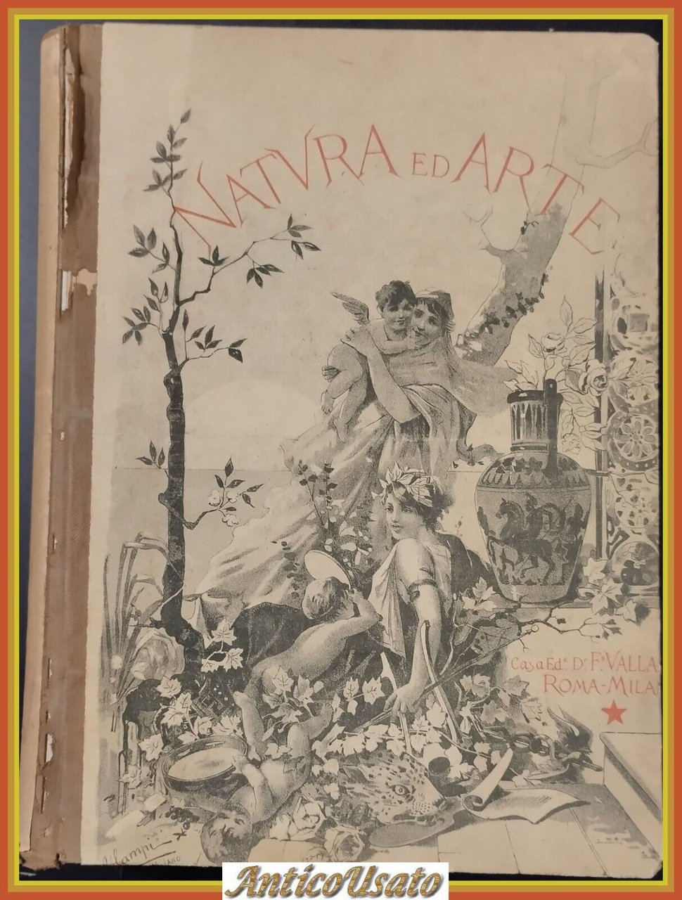 NATURA ED ARTE rivista 1906 - 1907 Vallardi Libro 12 …