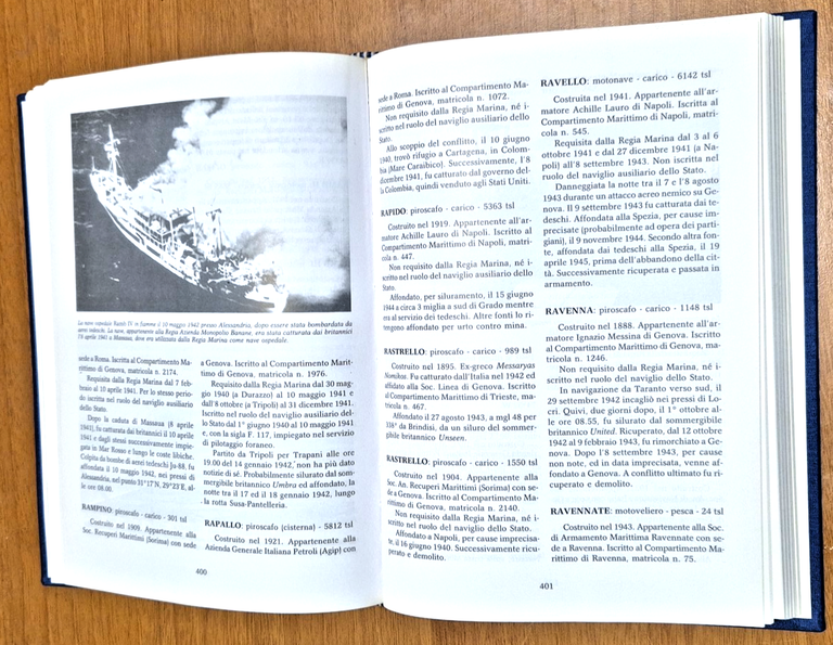 NAVI MERCANTILI PERDUTE Ufficio storico della marina militare 1997 Libro