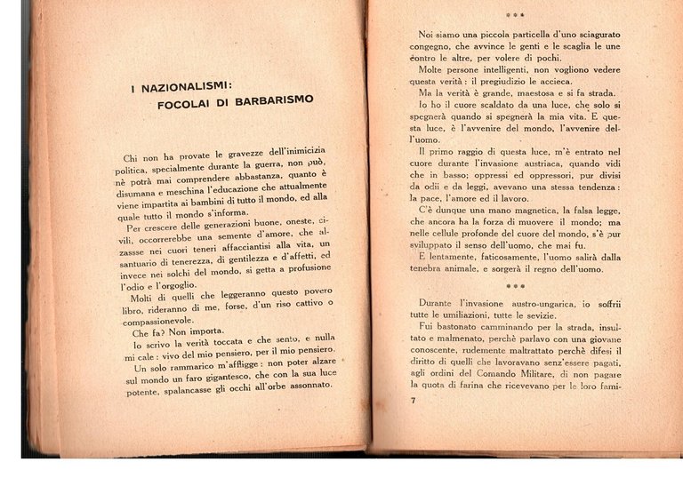 NEI SOLCHI DELL'ODIO di Attilio Baradel 1925 Toffaloni Libro I …