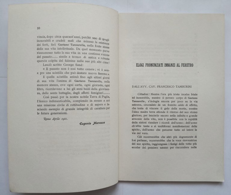 NEL I ANNIVERSARIO DELLA MORTE DI GAETANO TANZARELLA VITALE 1911 …