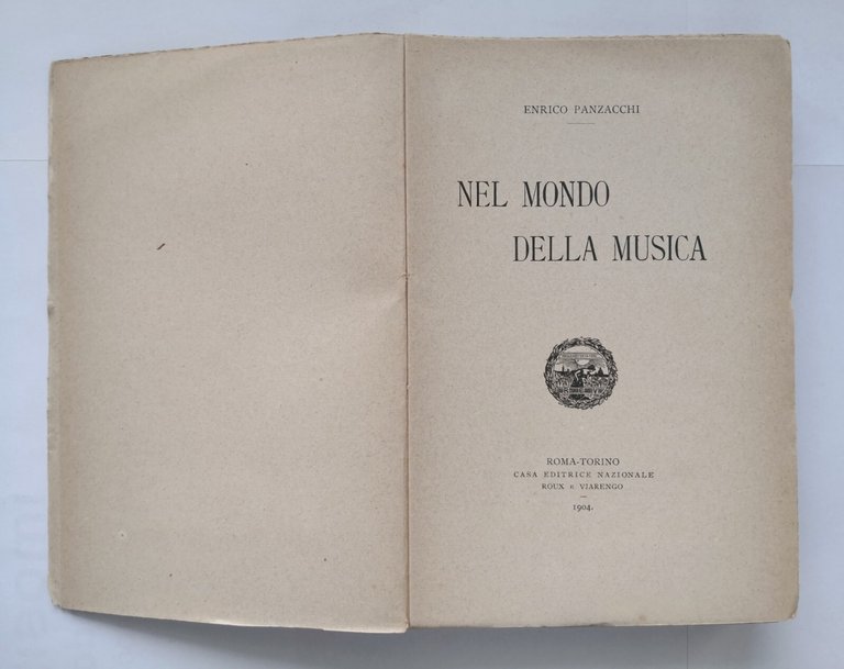 NEL MONDO DELLA MUSICA di Enrico Panzacchi 1904 Roux e …