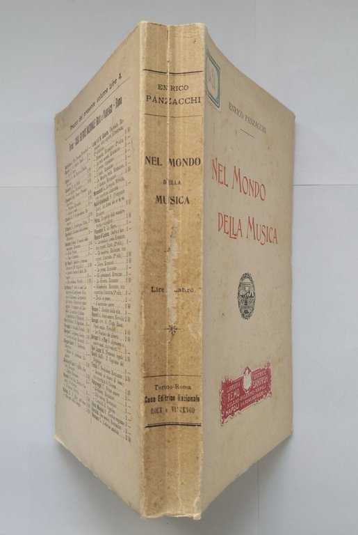NEL MONDO DELLA MUSICA di Enrico Panzacchi 1904 Roux e …