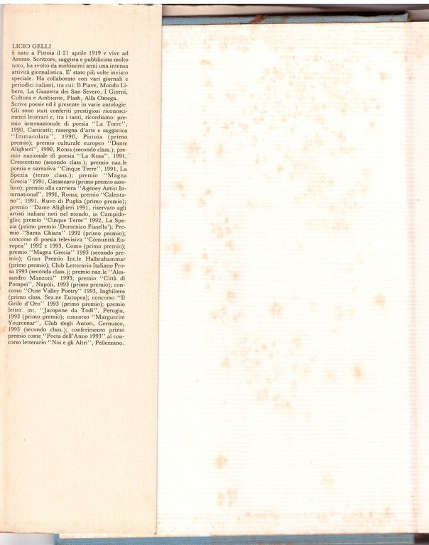 NEL NOME DEL PADRE Poesie di Licio Gelli 1996 Giuseppe …