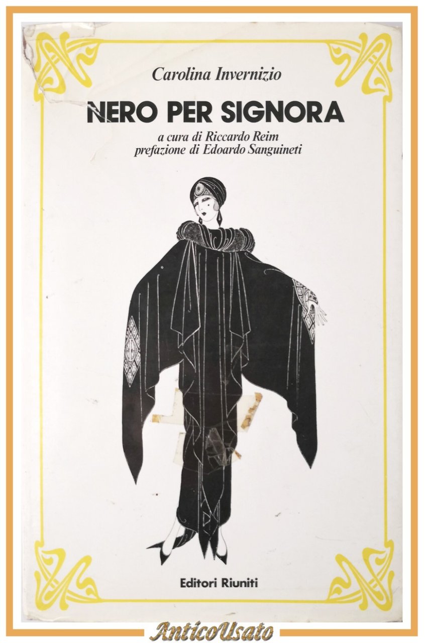 NERO PER SIGNORA di Carolina Invernizio 1986 Editori Riuniti Libro …