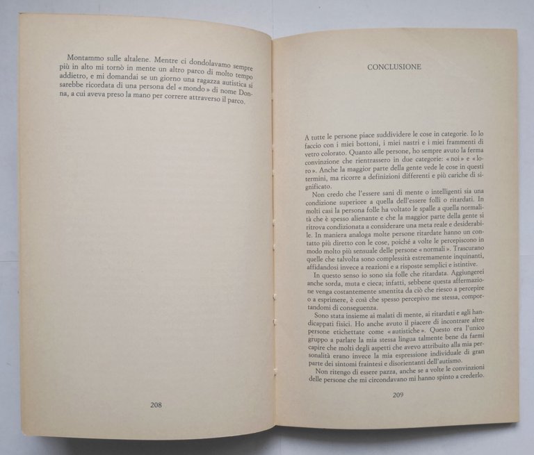 NESSUNO IN NESSUN LUOGO di Donna Williams 1992 Guanda Libro …