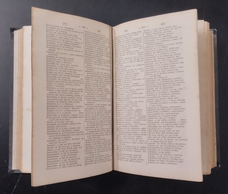 NEW ENGLISH ITALIAN PRONOUNCING EXPLANATORY DICTIONARY volum 2 1857 libro …