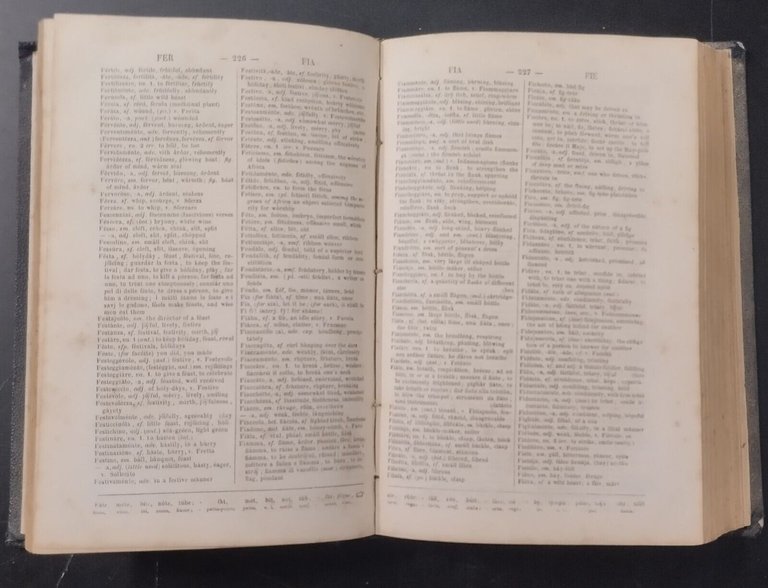 NEW ENGLISH ITALIAN PRONOUNCING EXPLANATORY DICTIONARY volum 2 1857 libro …