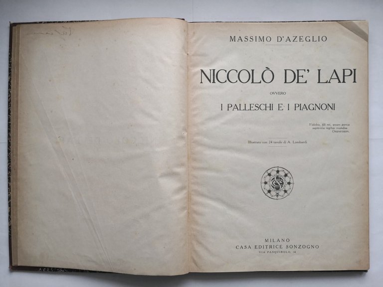 NICCOLÒ DE' LAPI OVVERO I PALLESCHI E PIAGNONI di Massimo …