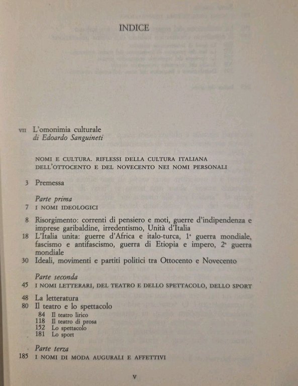 NOMI E CULTURA di Emidio De Felice 1987 Marsilio riflessi …