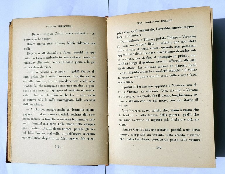 NON VOGLIAMO ENCOMI romanzo di guerra di Attilio Frescura 1930 …
