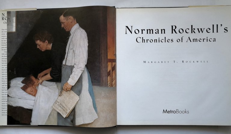 NORMAN ROCKWELL'S CHRONICLES OF AMERICA di Margaret 1996 MetroBooks Libro