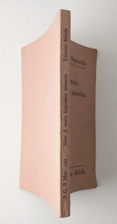 NOTE DI STORIA LINGUISTICA SALENTINA di P G B Mancarella …