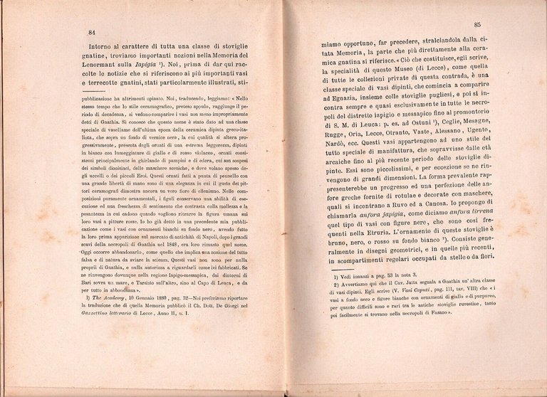 NOTIZIE STORICHE ARCHEOLOGICHE DELLA ANTICA GNATHIA di Ludovico Pepe 1883 …