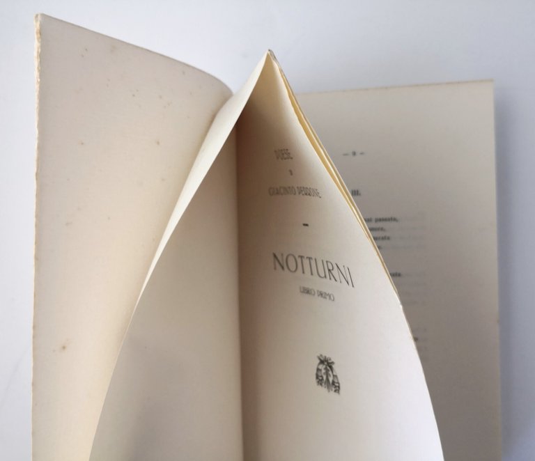 NOTTURNI Poesie di Giacinto Perrone Libro Primo 1934 Amedeo Bregante …