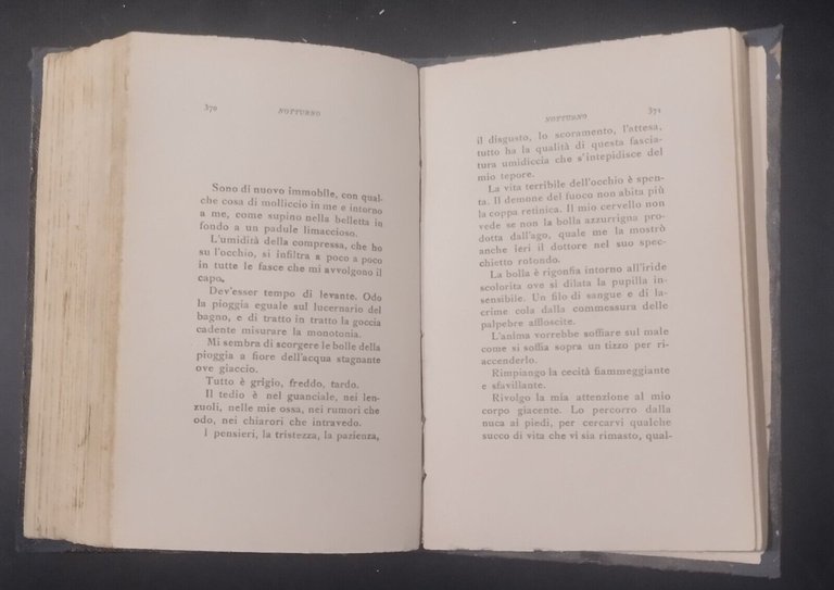 NOTTURNO di Gabriele D'Annunzio 1921 Fratelli Treves Libro 41 migliaio