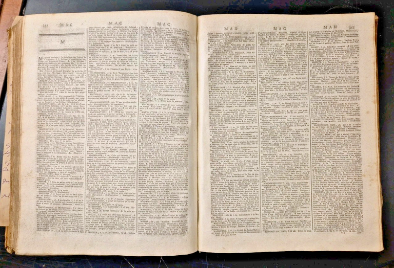 NOUVEAU DICTIONNAIRE FRANCOIS ITALIEN TOME 1 di De Villeneuve 1796 …