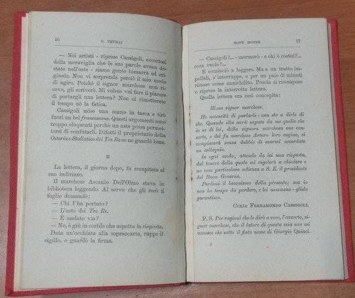 NOVE DONNE di G Petrai 1885 Verdesi Libro Antico Romanzo …