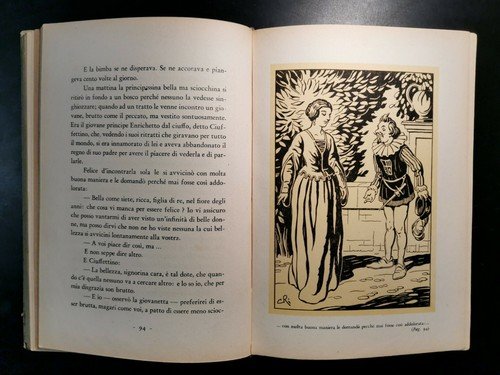 NOVELLE di Perrault D'Aulnoy 1952 libro illustrato per ragazzi favole …