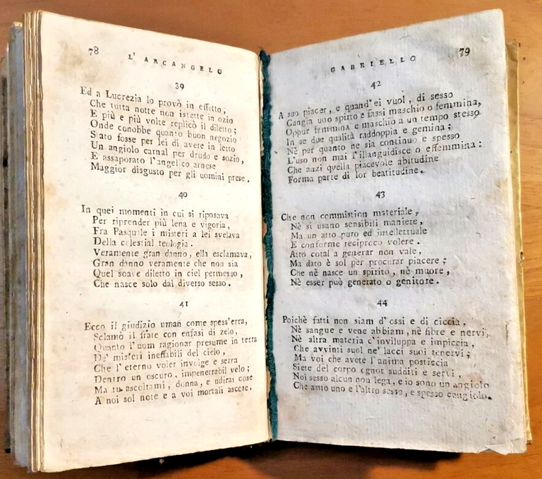 NOVELLE GALANTI DELL'ABATE GIAMBATTISTA CASTI tomo VI 1808 Nobile editore …