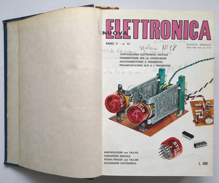 NUOVA ELETTRONICA 11 riviste rilegate dal numero 15 al 25 …