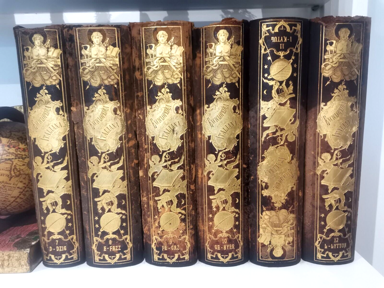 NUOVA ENCICLOPEDIA ITALIANA di Gerolamo Boccardo 1875 COMPLETA 31 volumi libro