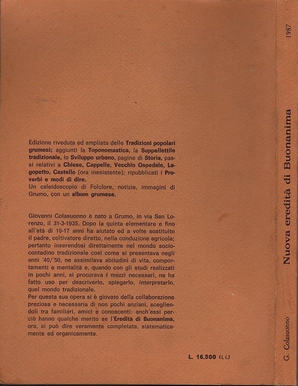 NUOVA EREDITÀ DI BUONANIMA pagine storia Grumo Puglia Giovanni Colasuonno … | Immagine Gallery 2