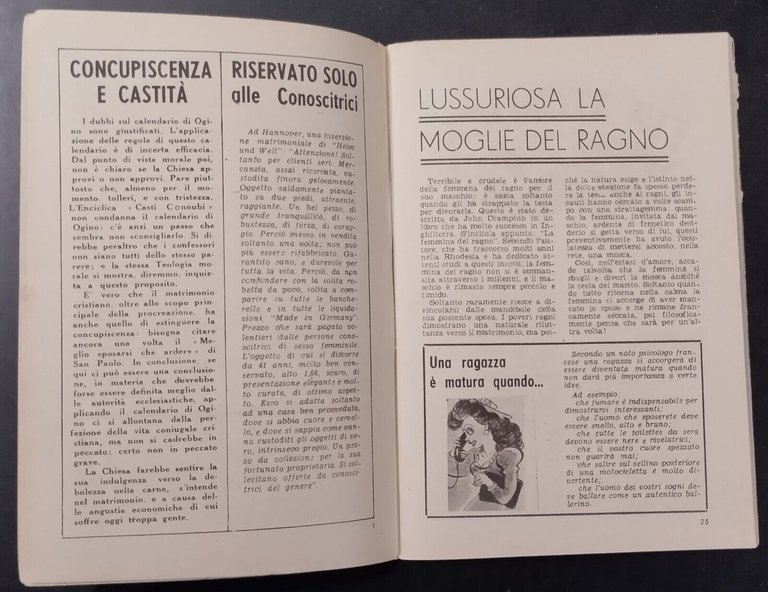 NUOVA SELEZIONE SESSUALE ANNO II NUMERO 10 MAGGIO 1951 Rivista …