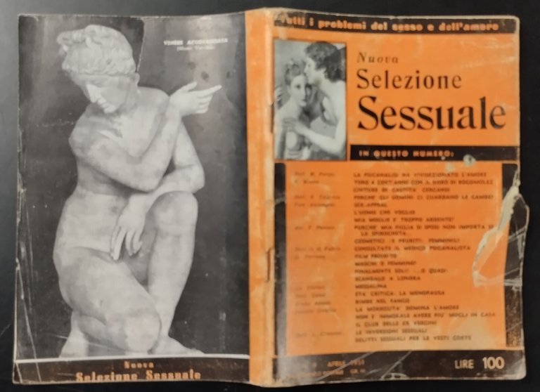 NUOVA SELEZIONE SESSUALE ANNO II NUMERO 9 APRILE 1951 RIVISTA …