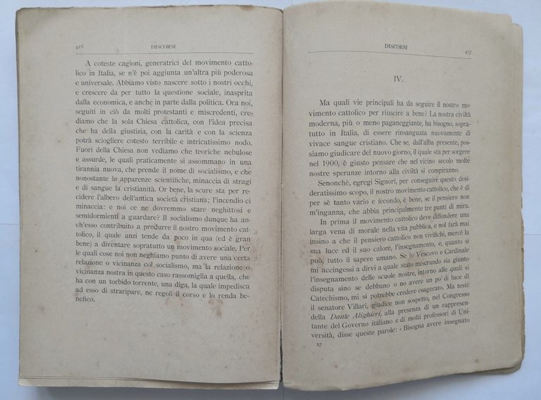 NUOVI DISCORSI OMELIE LETTERE PASTORALI E PROSE VARIE di Capecelatro …