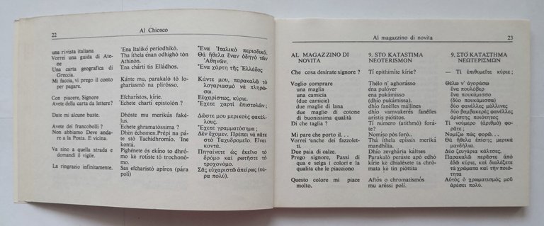 NUOVISSIMO MANUALE DIALOGHI ITALIANO GRECO MODERNO CON PRONUNCIA PRECISA libro