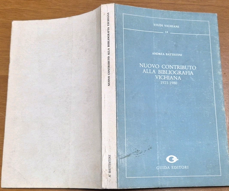 NUOVO CONTRIBUTO ALLA BIBLIOGRAFIA VICHIANA 1971 1980 di Battistini 1983 …