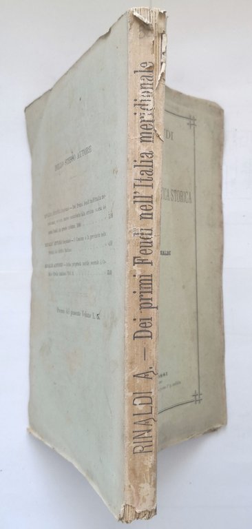 NUOVO CONTRIBUTO ALLA CRITICA STORICA DEI PRIMI FEUDI Antonio Rinaldi …