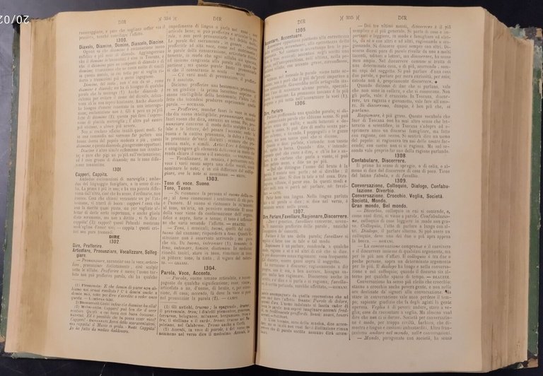NUOVO DIZIONARIO DE' SINONIMI DELLA LINGUA ITALIANA di Tommaseo 1905 …